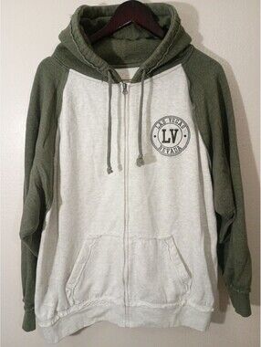 U.S. Vintage Las Vegas Nevada Two-Tone Zip-Up Hoodie Size L